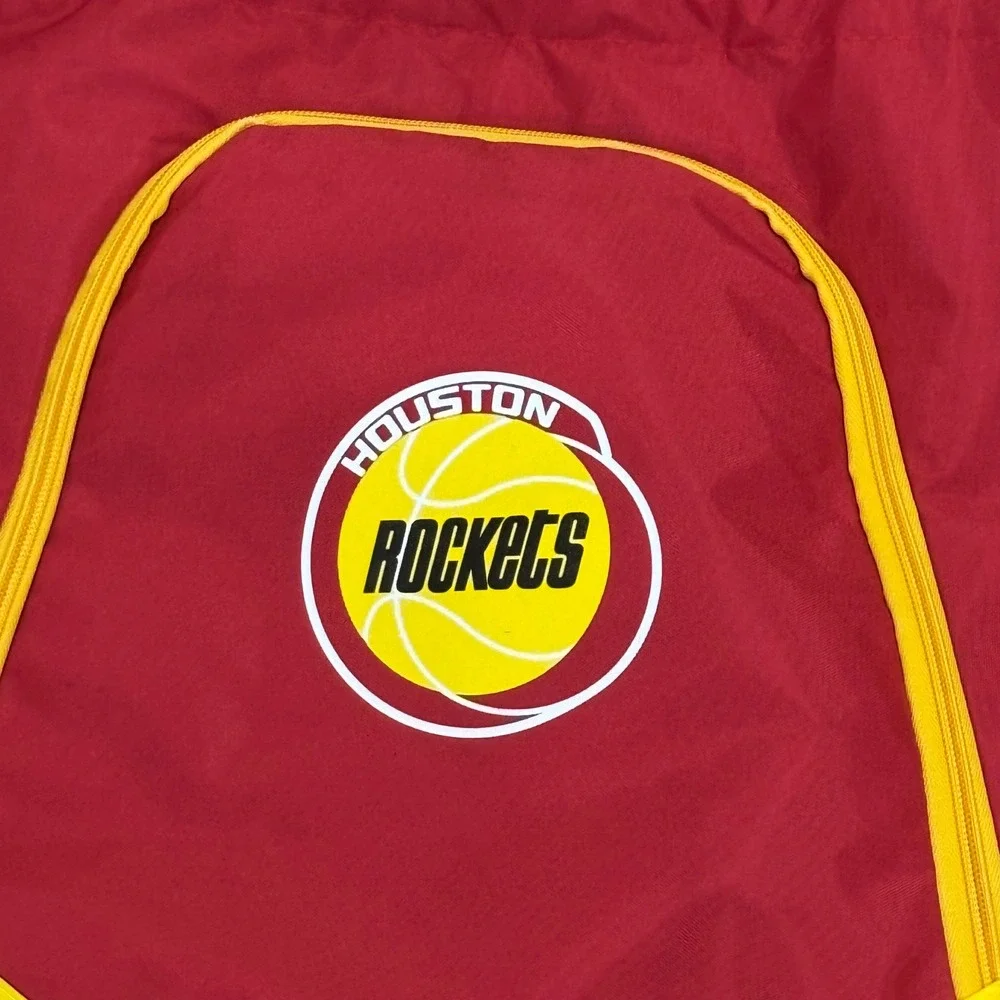 Houston Rockets FOCO Drawstring‎ Cinch Backpack Red Yellow NBA Gym Bag